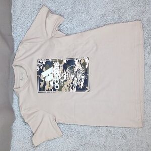 Various Sizes: adidas Men's Camo Lim Graphic T-shirt: Wonder Beige-NWT